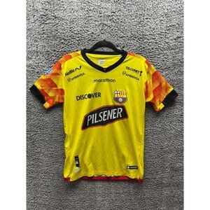 Marathon Authentic Barcelona SC 2024 V-Neck Home Jersey Shirt Yellow Mens Size S